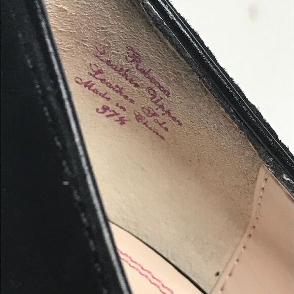 Plenty Sz 37.5 Black Leather Heels - Picture 4 of 8